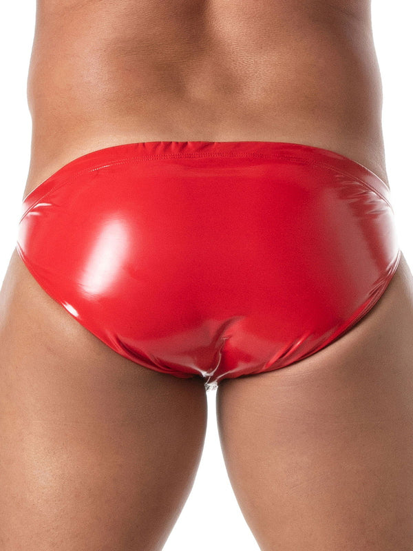 Bikini Herren rot mit Front-Reißverschluss - sexy & bequem | TOF Paris