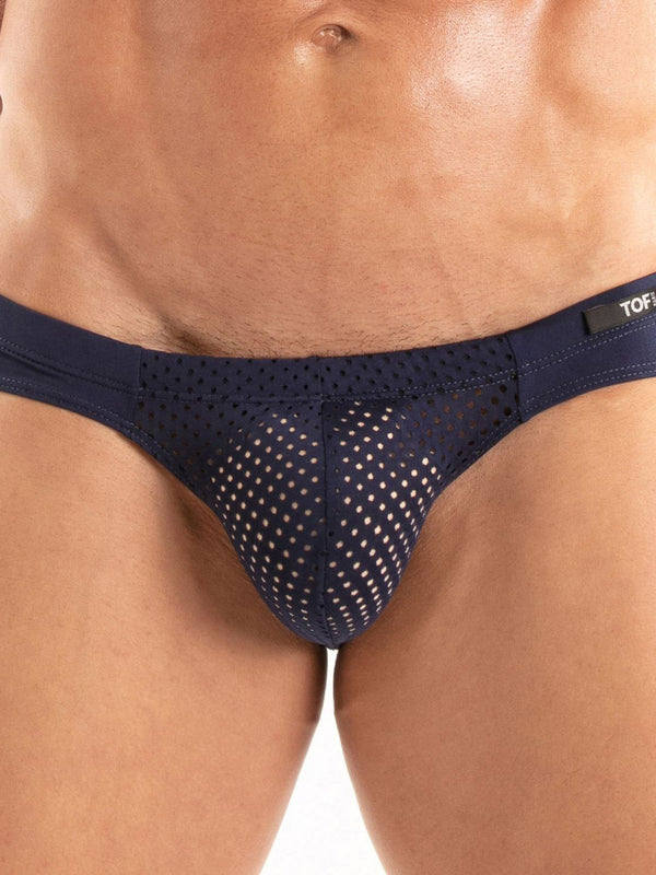 Microfaser Herren Bikini Marineblau - atmungsaktiv & ultraleicht | TOF Paris