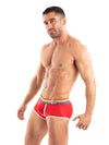 Herren-Trunk Pride Rot - Bunte Bündchen, ultraweich & stretch | TOF Paris