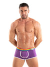 Herren Trunk Pride - Bunte Rainbow Bund, weicher Stretchkomfort, Lila | TOF Paris