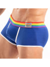 Herren Trunk Pride - Bunter Stretch-Komfort mit Regenbogenbund, Royal Blau | TOF Paris