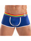 Herren Trunk Pride - Bunter Stretch-Komfort mit Regenbogenbund, Royal Blau | TOF Paris