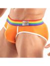 Herren Slips Pride - Bequeme, bunte Low-Rise Unterwäsche Orange | TOF Paris