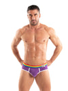Herren Slips Pride - Bunter Bund, Figurbetont & Komfortabel, Lila | TOF Paris