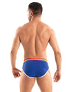 Herren Slips Pride - Bequeme, formbetonte Unterhose mit Regenbogenbund, Royal Blau | TOF Paris