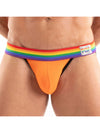 Jockstrap Herren - Sexy Pride-Design mit weichem Stretchstoff, Orange | TOF Paris