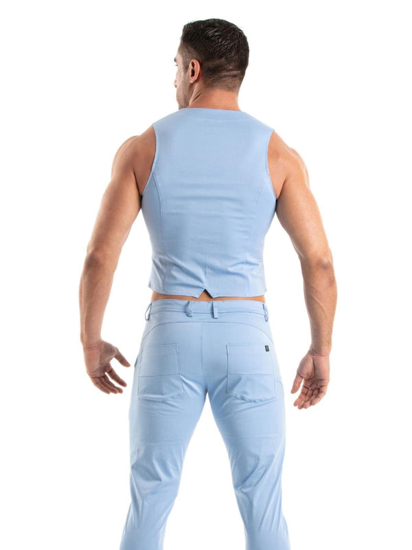 Chino Weste Herren Slim Fit mit Stretch - Elegant & Komfort in Blau | TOF Paris