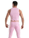 Herren Chino Weste Slim Fit Stretchkomfort - pink, elegant | TOF Paris