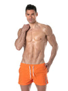 Badeshorts Herren - Mid-Thigh, schnelltrocknend & funktional Orange | TOF Paris