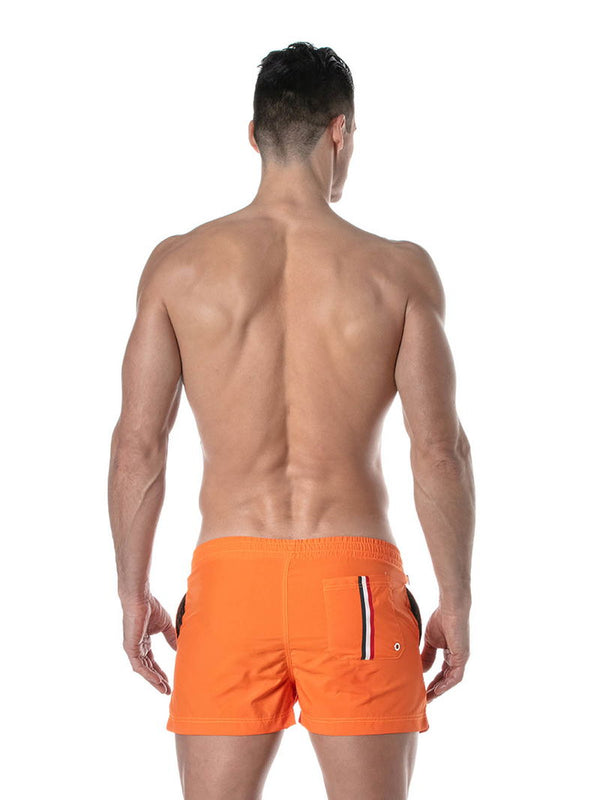 Badeshorts Herren - Mid-Thigh, schnelltrocknend & funktional Orange | TOF Paris