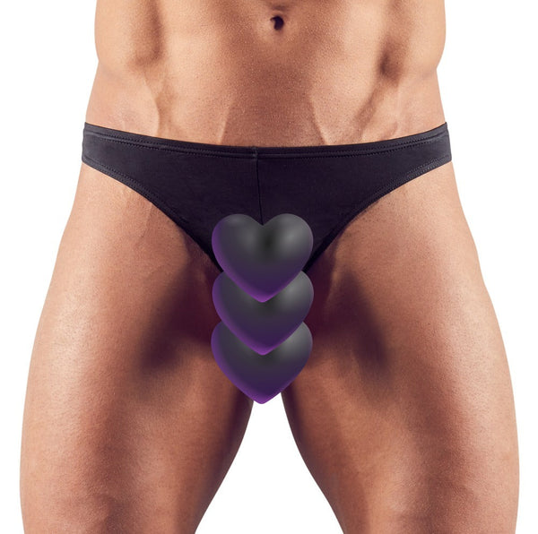 Schwarzer Herren-Riostring mit Showmaster-Öffnungen von Svenjoyment – Ansicht 2
