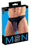 Schwarzer Herren-Showmaster-Riostring mit Öffnungen im Mattlook von Svenjoyment