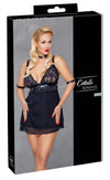 Schwarzes Bondage-Set mit Babydoll, Halsband, Armfesseln und Bondage-Schal von Cottelli BONDAGE