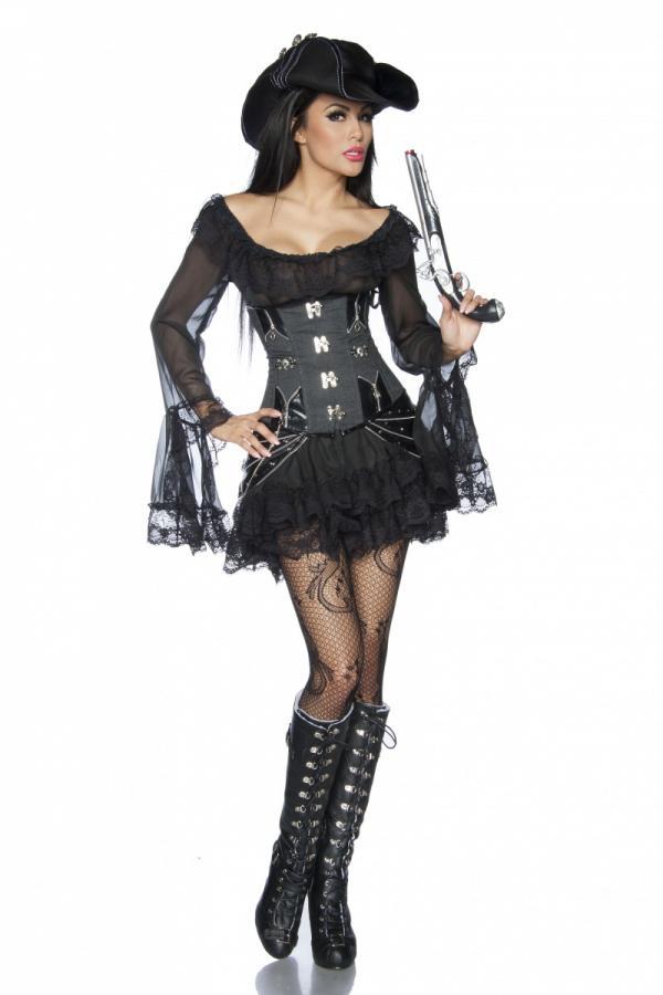 Sexy Piratenkleid / Long-Bluse Karneval | Atixo SALE