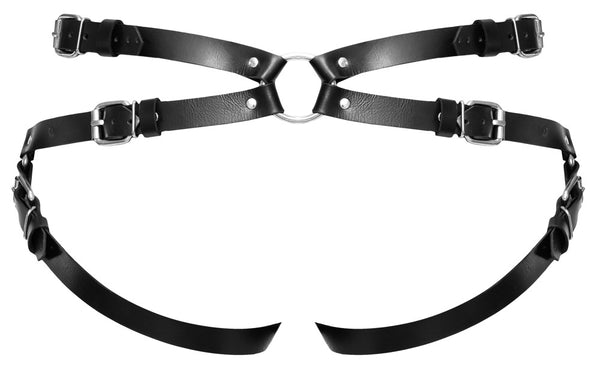 Verstellbarer Strap-on-Hüftgurt aus Leder von ZADO – Ansicht 7