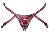 Robuster Strap-on aus Leder in Deep Red von ZADO – Ansicht 8