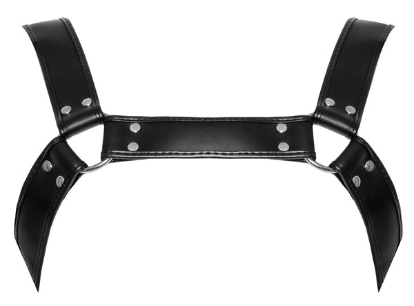 Verstellbarer Herren-Harness aus robustem Leder von ZADO – Ansicht 5