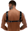 Verstellbarer Herren-Harness aus robustem Leder von ZADO – Ansicht 4