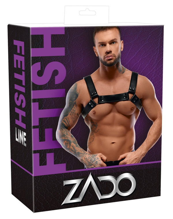 Verstellbarer Herren-Harness aus robustem Leder von ZADO