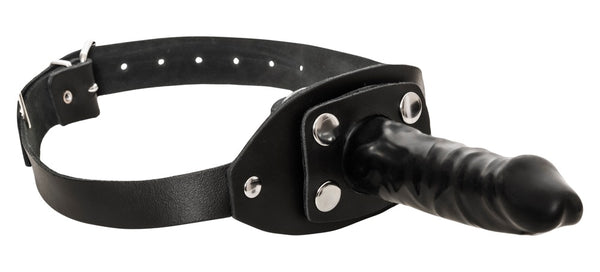 Knebel aus Leder mit Außen-Dildo von ZADO – Ansicht 6