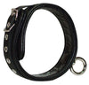 Halsfessel aus Leder mit dekorativem Ring von ZADO – Ansicht 5