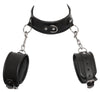 Leder-Fesselset mit Halsfessel und 2 Handfesseln von ZADO – Ansicht 4