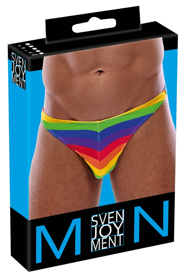 Bunter Herren-Riostring mit Regenbogen-Streifen von Svenjoyment