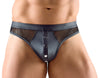 Schwarzer knackiger Herren-Riostring im Material-Mix von Svenjoyment – Ansicht 2
