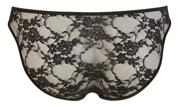 Schwarzer Herren-Slip aus elastischer Spitze von Svenjoyment – Ansicht 6