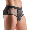 Schwarze betonende Herren-Pants mit funkelnder Glitzer-Front von Svenjoyment – Ansicht 3