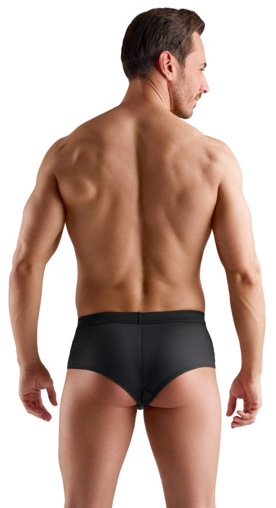 Schwarze betonende Herren-Pants mit funkelnder Glitzer-Front von Svenjoyment – Ansicht 7