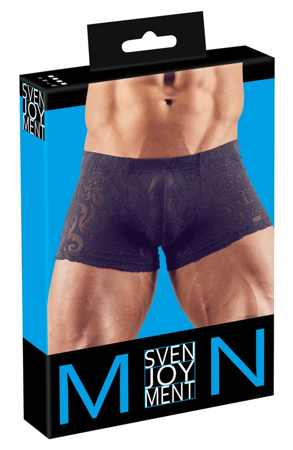 Transparente Herren-Pants in samtiger Ausbrenner-Optik von Svenjoyment