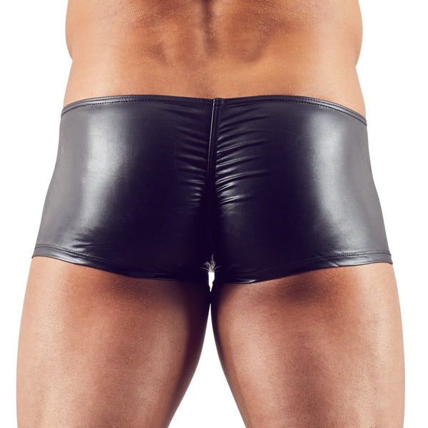 Hochglänzende Herren-Pants mit Reißverschlüssen und Po-Kontur-Naht von Svenjoyment – Ansicht 5