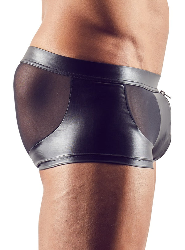 Schwarze Herren-Pants aus Powernet mit Wetlook-Einsätzen von Svenjoyment – Ansicht 3