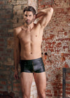 Schwarze Herren-Pants im Mattlook mit Messing-Reißverschluss und Schnürungen von NEK – Ansicht 7