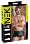 Schwarze Herren-Pants im Mattlook mit Messing-Reißverschluss und Schnürungen von NEK