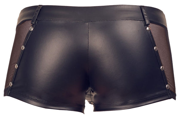 Schwarze Herren-Pants im Mattlook mit Netz-Einsätzen und Reißverschluss von Svenjoyment – Ansicht 7
