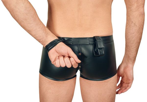 Schwarze Herren-Bondage-Pants im edlen Mattlook von Svenjoyment – Ansicht 2