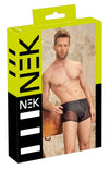 Schwarze Herren-Pants im Mattlook mit transparenten Netz-Einsätzen von NEK
