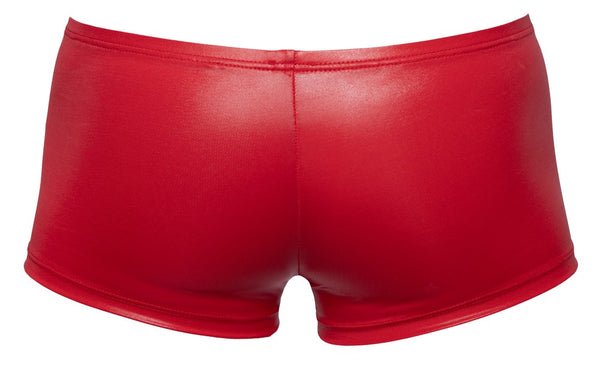 Rote Herren-Super-Sitz-Pants im knallroten Glanzlook mit Push-up von Svenjoyment – Ansicht 6
