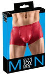 Rote Herren-Super-Sitz-Pants im knallroten Glanzlook mit Push-up von Svenjoyment