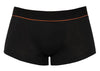 Schwarze eng geschnittene Herren-Pants aus Bio-Baumwolle mit rotem Streifen von Svenjoyment – Ansicht 5