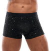Schwarze enge Herren-Pants aus Mikrofaser mit Strass-Steinchen von Svenjoyment – Ansicht 2