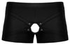 Schwarze enge Herren-Pants im Mattlook mit Penisring und Seitenstreifen von Svenjoyment – Ansicht 5