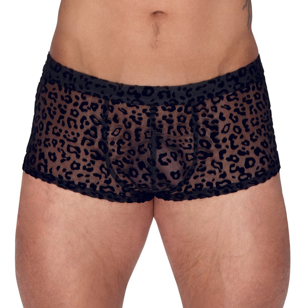 Männer Shorts mit Leoparden Flock Muster von Noir Handmade Men – Ansicht 5