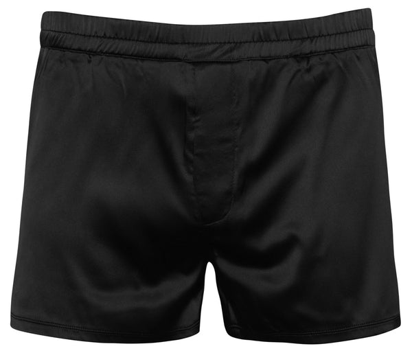 Schwarze legere Herren-Pants aus leicht elastischem Satin von Svenjoyment – Ansicht 4