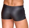 Schwarze körpernahe Herren-Pants im Mattlook mit Druckknopfleiste von NEK – Ansicht 5