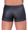 Schwarze Herren-Pants im Mattlook mit blauen Metallic-Streifen und Netz von NEK – Ansicht 5