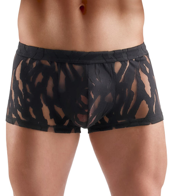 Schwarze betonende Herren-Pants in lebhafter Ausbrenner-Optik von Svenjoyment – Ansicht 2