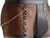 Schwarze betonende Herren-Pants im Netz-Wetlook-Mix von Svenjoyment – Ansicht 8